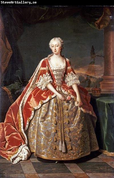 Jean Baptiste van Loo Portrait of Augusta of Saxe-Gotha
